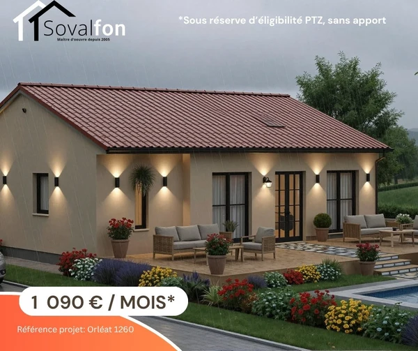 Maison 5p à Orléat