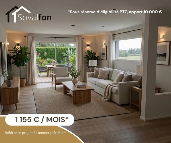 Maison 4p à Saint-Bonnet-près-Riom